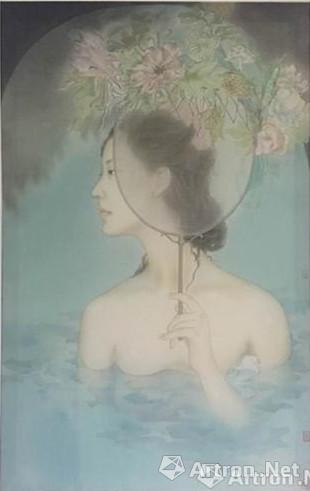 赵丽娜《潆》 83*53cm 绢本设色